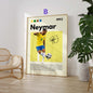 Fußball Stars Poster · Mbappé Neymar Messi Hakimi Haaland Yamal · Sport Wanddeko · Print ohne Rahmen